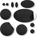 aZengear remonta Patches - ūdensdrošs, pašpārliecinošs, Tear-Cold-Heat-Resistant Nylon Polyester Fix Puffer Coats, Gear, Teltis (11 gabali, ciets melns)