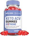 Tikai Laboratories Microbio Keto ACV Gumies Extreme 2000MG Micro Bio Keto Gumies Apple Sidrs Etiķis Formulēts ar granātābolu Bietu sulas pulveris B12 Vegan Non ĢMO 60 Gumys