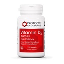Protokols D3 vitamīns 2000 SV - Imūnais atbalsts, veseli kauli un zobi - 120 softgeli