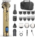 Beard Trimmer vīriešiem, Travel Electric Shavers vīriešiem ar lietu, Cordless Hair Clipper, Mens Grooming Komplekts Mustache ķermeņa deguna Face - 180 Mins Skūšanās, Dāvanas viņam un tēvam