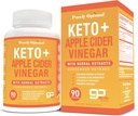 Tīri optimāls Keto + ACV Kapsulas ar BHB - atbalsta enerģiju, tīrību un gremošanas veselību - Advanced Keto Papildinājums līdzsvarotam dzīvesveidam - 90 kapsulas
