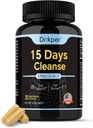 Dabīgais Attīrīt Detox, 15 Days 2-in-1 Gut atbalsts, Kolonijas tīrīšana vīriešiem un sievietēm, Senna Leaf, Cascara Sagrada, Psyllium Seed Husk pulveris, Aloe Vera ekstrakts, 30 kapsulas