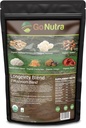 Go Nutra - Organic 7 Sēnes Piemaksa, Ilglaicīgas Sēņu Pulveris ar Lauvas Mane, Chaga, Shiitake, Maitake, Reishi, Tremella, Un Cordyceps Sēnes, Non-GMO, Gluten-Free, Vegan, 4oz