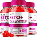 (3 Pack) Bliss Keto ACV Gummies Advanced Svara zudums, Bliss Keto + ACV Gummies Apple Cider Etiķis Keto Bliss ACV Gumies Diētiskā Papildinājums Bliss Keto Gumies Atsauksmes (180 Gumies)