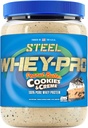 Tērauda papildinājumi Sūkalas-Pro        - Sūkalu olbaltumvielu pulveris vīriešiem un sievietēm - - ; zemesriekstu sviests Cookies & Creme - - 25 Servējumi (1.82lbs) - - BCAA aminoskābes - Essential Amino Acids 