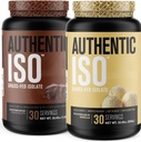 Jacked Factory Autentisks ISO Zāle Sūkalas Olbaltumvielas Izolāta pulveris - Zems Karbs, ne-GMO Muskuļu Building Protein w/Nē Filters (šokolāde, 30sv) & (Vanilla, 30sv)
