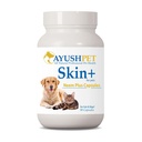Ayush Pet Neem Plus - Neem Papildinājums suņiem, ādai un apvalkiem Atbalsts mājdzīvniekiem ar niezošu ādu, augu kapsulas ar Triphala un Neem Gut un Imūnās veselības - 90 kapsulas