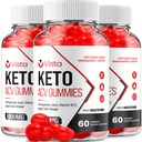 (3 Pack) Vista Keto ACV Gummies - Advanced Formula Vista Keto Plus ACV Gummies Apple Sidrs Etiķis Vista ACV Diētiskā Papildinājums Vīrieši Sievietes (180 Gumijas)