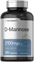 Horbäach D-mannose -2100mg -120 Kapsulas --Augstākā potence -- ne-ĢMO un bez glutēna
