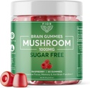 FIOR Dabīgi bez cukura Sēņu gumija kopā sēņu Blend Papildinājums, 60 grāfs, Multi Mushroom Complex, Lauvas Mane, Chaga, Cordyceps, Reishi, Turcija Taile, Maitake, Shiitake, King Trumpet