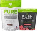 SFH Motivate & Gain Workout Bundle Pure Whey Chocolate Protein un push Pre-Workout pulveris