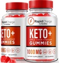 NutraRize (iepakojums 2 ātras uzlādes Keto + ACV Gummies, lai atbalstītu vispārējo veselību, visi dabas Apple sidra Etiķis, Keto Plus ACV Gummy Formula, Gomitas Review (120 Gumijas)