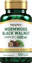 Piping Rock Wormwood Black Walnut Capsules 400mg 