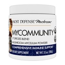 Host Defense MyCommunity Powder - 17 Sugas Blend Sēņu Papildinājums Imūnsupportam - Ekstrakts ar Lauvas Mane, Reishi, Chaga, Cordyceps, Turkey Aste & More - 100g (66 Kalpo)*