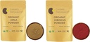 Organisko Amla augļu pulveris un Hibiscus Petals pulveris (8 Ounce katrs)