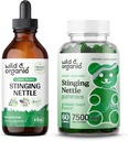 Savvaļas un organiskās stīgu kauliņu saknes Tinktūra 4 fl oz & Stinging Nattle Root Gumies