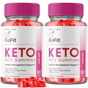 rize laboratorijas - Refit Keto ACV Gumijas par Advanced svara zudums ar Apple Sidra Etiķis, Papildinājums, Palīdz samazināt vēdera tauku, Extra Strength (120 Gumies)