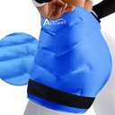 Atsuwell XL Hip ledus paka Wrap, Gela aukstais paka Hip Care, atkārtoti lietojams ledus paka Hip nomaiņai, Soft Plush ar līniju Aukstā komprese Hip, Knee, Back, Blue