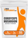 BulkSupplements.com Cordyceps Sēņu ekstrakta pulveris - Cordyceps Sinensis, Sēņu papildinājums - Vegan & Gluten Free, 2g uz vienu Kalpotāju, 1kg (2.2 mārciņas) (1. iepakojums)