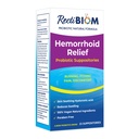 RectiBiom Probiotikas Hemorrhoid Relief Supozitoriji ar ādas nomierinošas dabas sastāvdaļas, ātri atvieglojumu. Hialuronskābe un kurkuma