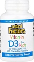 Dabiskie faktori, vitamīns D3 400 SV, atbalsta spēcīgus kaulus, zobus un imūnās funkcijas, 100 tabletes (100 porcijas)