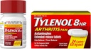 Tylenol 8 Stundas artrīts Sāpes Tabletes ar acetamīnofēnu locītavu sāpju ārstēšanai, 24 sn
