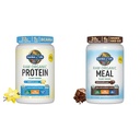 Organiskais vegan Vanilla Protein pulveris 22g un gremošanas enzīmi vieglai gremošanas – ne-GMO un jēlu organisko miltu aizstāšana Shakes - Šokolādes augu bāzes Vegan Protein Pulveris