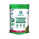 BioTrust Metabo Greens Superfood Powder - Super Greens Pulveris, Augļi un Veggie Blend with Clinically Studedied Spectra - neĢMO, sojas, bez lipekļa, bez piena, Energizing Berry Flavor (30 Kalpo)
