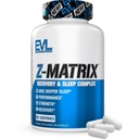 EVL Post Workout Recovery Papildinājums - Magnijs un cinks - ZMatrix Cinka Magnija aspartāts Muskuļu Recovery Papildinājums Miega Atbalsts un muskuļu veselību