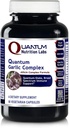 Quantum Nutrition Labs Quantum Ķiploku komplekss - Ķiploku allicin bagātinātāji, Ķiploku tabletes, Allicīna ekstrakts, Ķiploku ekstrakts, Organiskās Ķiploku kapsulas, Imūnsupporta kapsulas - 60 Veģetārās kapsulas