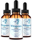 (3 Pack) Whispeara Drops - Oficiālā Whispeara, lai atbalstītu veselīgu dzirdi, Focus un veiktspēju, All Natural Whispeara Dzirdes atbalsta formula, Premium Whispeara Gotas Review (90 Servē)