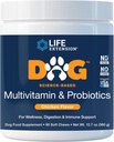 Life Extension Dog Multivitamīni un probiotikas - Suņu uztura papildinājums vispārējai veselībai, gremošanas un imūnās atbalsta - Vitamīni, Probiotikas Blend, Jaunpiens (Bovina) - 90 Soft Chews
