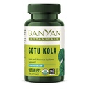 Banyan Botānikas Gotu Kola (Centella Asiatica) – Organic Adaptogen & Nootropic Brain Support Papildinājums veselīgai atmiņai un koncentrācijai* – 90 tabletes – Godīgi tirgotas Stabils Avots Vegan