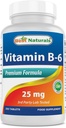 Labākā dabas vitamīns B-6 25 Mg tabletes, 250 Skaits