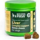 Aknu un nieru papildinājums Dog Detox košļājamās rotaļlietas, Complex Atbalsts ar augsta līmeņa piena dadži ekstrakts suņiem, 120 Vistas uzliesmo vitamīnus visiem suņu šķirnes
