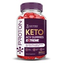 Pamatots laboratorijas Proton Protein Keto ACV Gummies Extreme 2000MG Proton Keto Gummies Apple Sidra Etiķis Formulēts ar granātābolu Bietu sulas pulveris B12 Vegan Non ĢMO 60 Gumijas