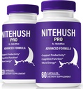 (2 Pack) Nite Hush Pro kapsulas - Atslēdziet savu pilnu potenciālu ar NiteHush Pro Formula - Premium atbalsts fokusa, koncentrācijas un līdzsvarotas veselības, Oficiālais NiteHushPro Pills Review (120 kapsulas)