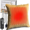 Kreatrils uzkarsēts Pillow Cover 18x18 (No Pillow Insert), menstruālā apkures paliktnis muguras sāpes atvieglošanai, periods apkures paliktņi krampjiem