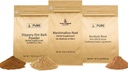 PURE ORIĢINĀLĀS SASTĀVDAĻAS Slippery Elm Bark, Marshmallow Saknes, un dadzis Saknes Bundle, 1 Lb Katrs, Pulveris, augu bagātinātāji