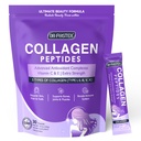 DRFOSTER Kolagēns-Peptīdi-Powder-Packets - Multi Tips I II III V X Kolagēns sievietēm ar antioksidantu Blend + C un E vitamīns ādai, matiem, nagu un locītavu, ne- GMO, 30 Stick iepakojumi