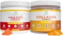 Ābolu siders Etiķis un kolagēns, Gumijas sievietēm matu augšanu, veselīgāku ādu un nagus (Bulk 90 Gummies) locītavu kopšana Vitamīns, Imūnsupport, Detox, Metabolisms, Vīrieši Sievietes Acid Reflux