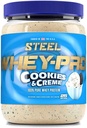 Tērauda papildinājumi Sūkalas-Pro -- 100% Pure Sūkalas Olbaltumvielas Pulveris vīriešiem un sievietēm -- Sīkfaili un krēma -- Muskuļu Gain & Lean Muskuļu atgūšana -- 1.59 mārciņas - BCAA 5g -- Non-GMO -- 25 Kalpo
