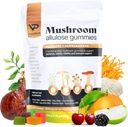 Bezcukura Ashwagandha & Mushroom Gummies papildinājums 