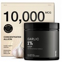 Ķiploku kapsulas ar 10 000 mcg Allicin - bez smaržas - 50:1 Ekstrakts maksimālai potencei - pārbaudīts trešās puses laboratorijā - 60 veģetārās kapsulas