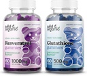 Savvaļas un bioloģiskie resveratrol Gumies & L-glutatione Gumies