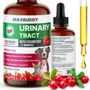 MaxBuddy Natural UTI ārstēšanas atbalsts - Dzērvenes urīnceļu infekcijas aprūpe un profilakse palīdzība kaķiem un suņiem – Nieru un urīnpūšļa labsajūtas papildinājums pilieni - atbalsts urīna plūsma