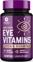 Acu vitamīni un minerālvielu piedevas - satur cinku, varu, luteīnu, un zeaksantīnu, atbalsta sausās acu līnijas, redzes veselību pieaugušajiem, ne-GMO, vegāno acu kopšanas tabletes un minerālvielas - 60 kapsulas