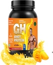 GH WHEY proteīns, Ultra Premium ātrāka atgūšana, Absorbcija un lean muskuļu augšanu (1.1lbs, Mango Flavor)