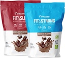 Evolution Advanced Uzturs Zāles Barot 100% Sūkalu olbaltumvielu pulveris + Fit & Slim ar Glucomannan, Inulin Fiber – augsts šķiedru, augsts proteīns, Pure, Keto apstiprināts, ne ĢMO, Stevia Saldināts – 2 iepakojums
