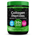 Orgain Hidrolizēts kolagēna peptīdi Pulveris sievietēm un vīriešiem, 20g Zāles feda kolagēns, nekarojošs - mati, āda, naglas, & locītavu atbalsta papildinājums, Paleo & Keto, ne-ĢMO, I un III tips, 1lb